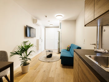 The well-equipped kitchen-living room in the Apartment.